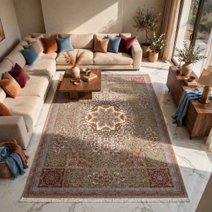 سجاد كرمان تركي HW47A بيج مقاس 300*400