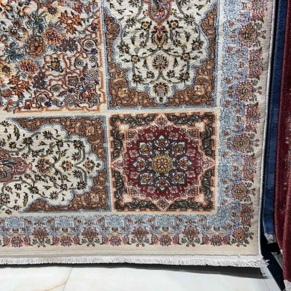 KERMAN Turkish Rug HW47A Sky cream Size 100*200