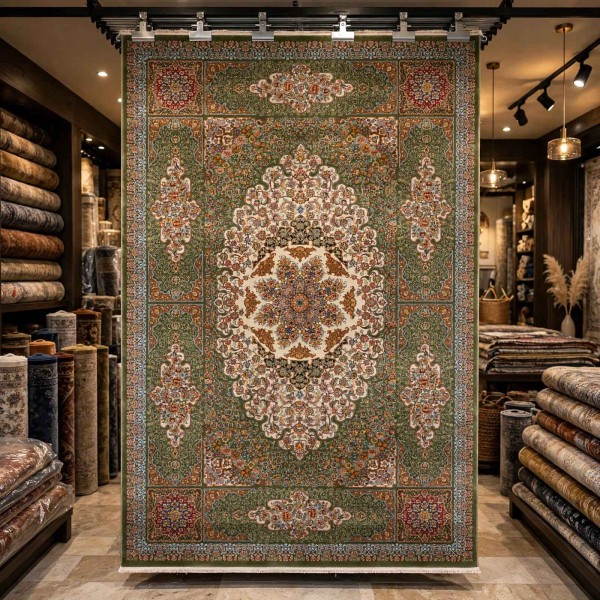 سجاد كرمان تركي HW47A اخضر مقاس 150*220