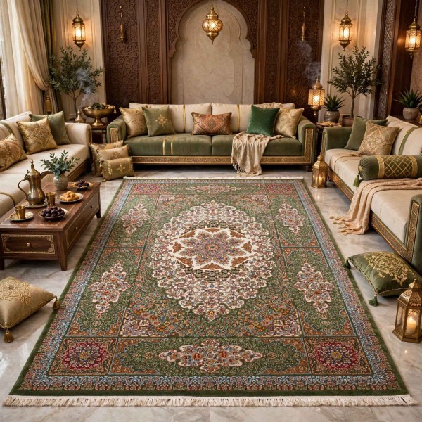 سجاد كرمان تركي HW47A اخضر مقاس 150*220