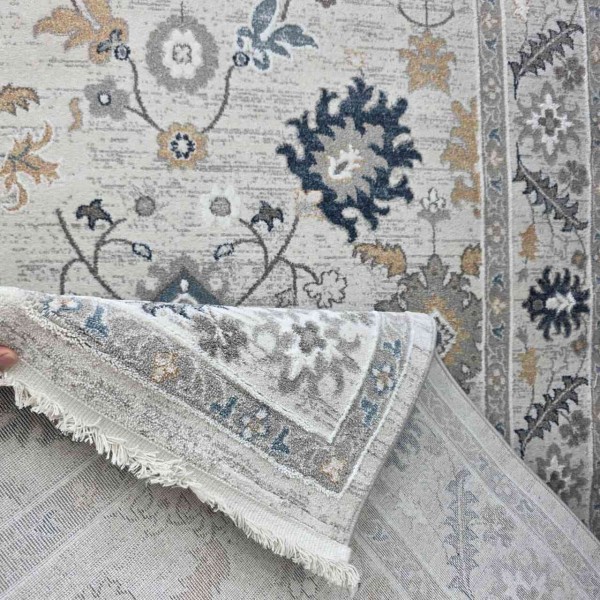 GRANADA Bohemian Turkish Carpet AH473 :MULTY CREAM 80x150 cm Small Rug