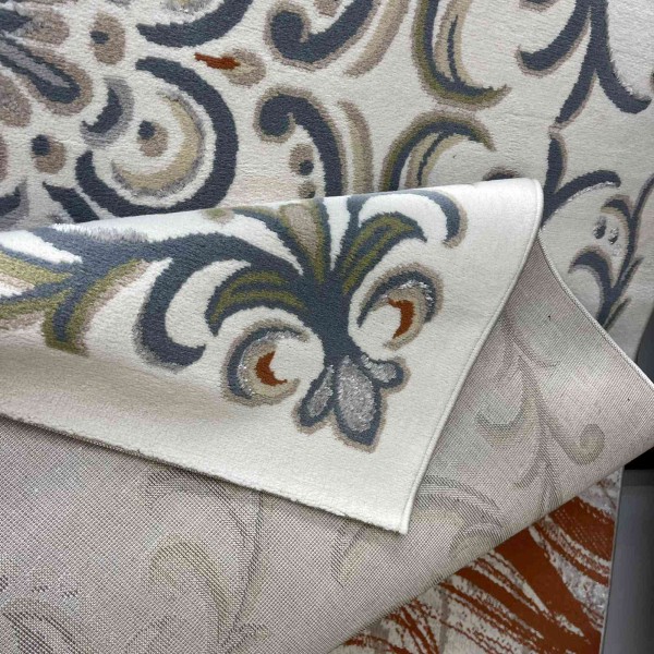 Turkish VELOURA Rug A454A Sky BLUE Size 50*80