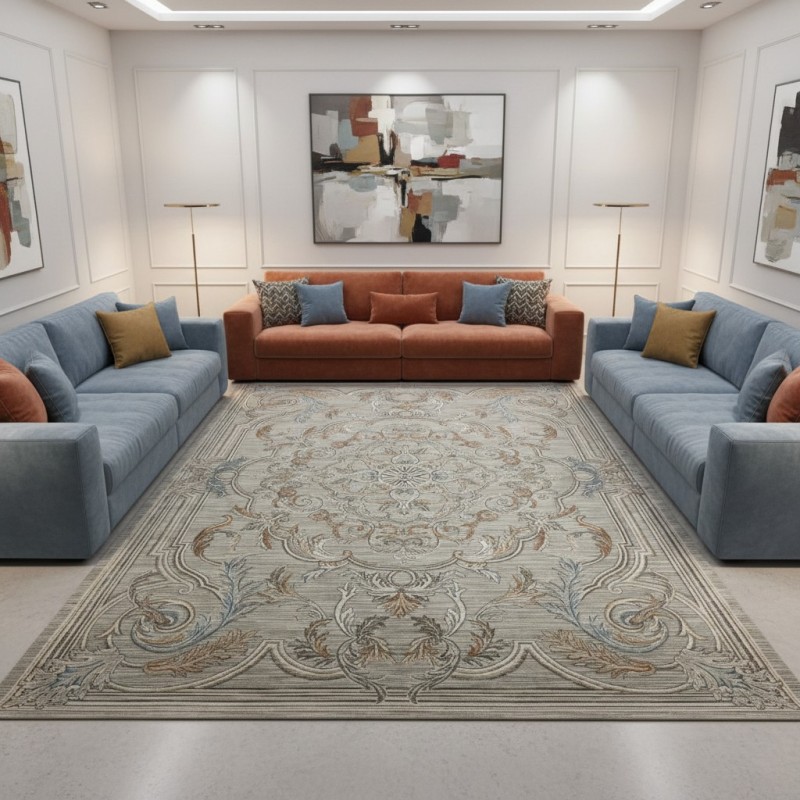 سجاد بوهيمي تركي اثينا 40083A بيج مقاس 300*400