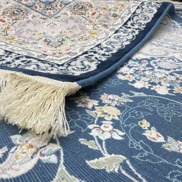 سجاد ايراني عجمي لون سماوي مقاس 250*350