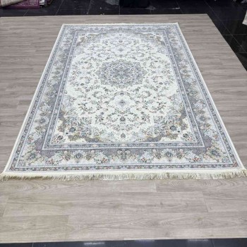 سجاد ايراني عجمي لون كريم مقاس 300*400