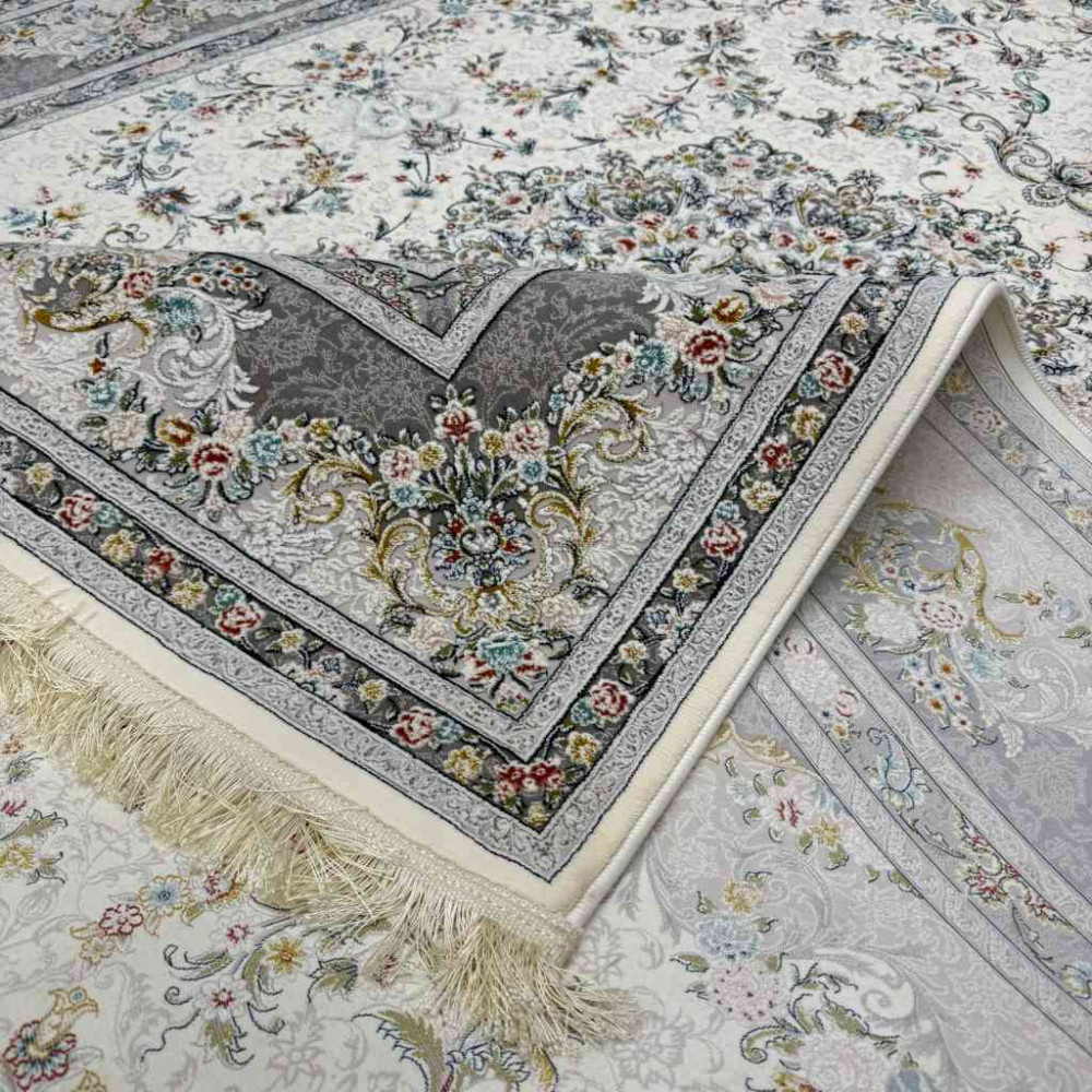 سجاد ايراني عجمي لون كريم مقاس 200*300