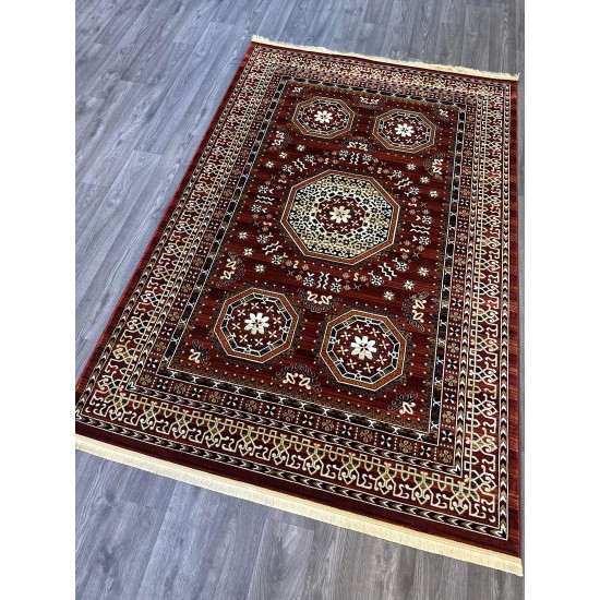 Turkish Bukhara carpet p1137 red size 150*220