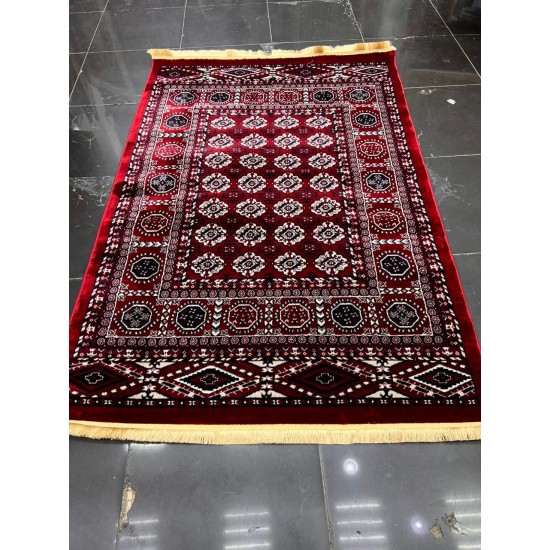 Turkish Bukhara carpet 250 red size 80*150