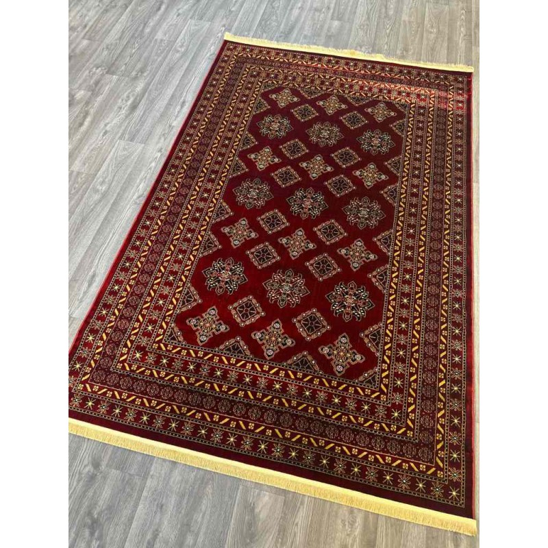 Turkish Bukhara carpet C389A red size 100*200