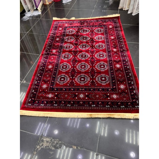 Turkish Bukhara carpet 0609 red size 150*220