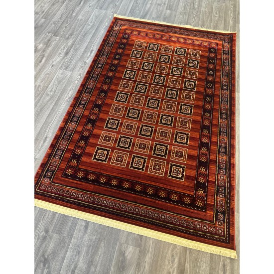 Turkish Bukhara carpet p1140 red size 100*200