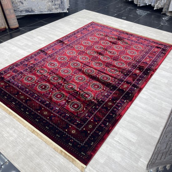 سجاد بخارى تركي P0855 احمر مقاس 200*300