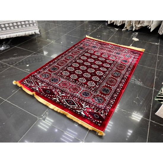 سجاد بخارى تركي 250 احمر مقاس 80*150