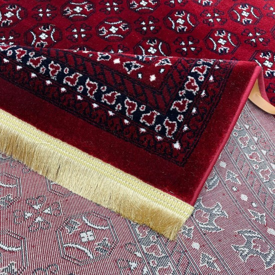 Turkish Bukhara carpet 749 red size 80*150