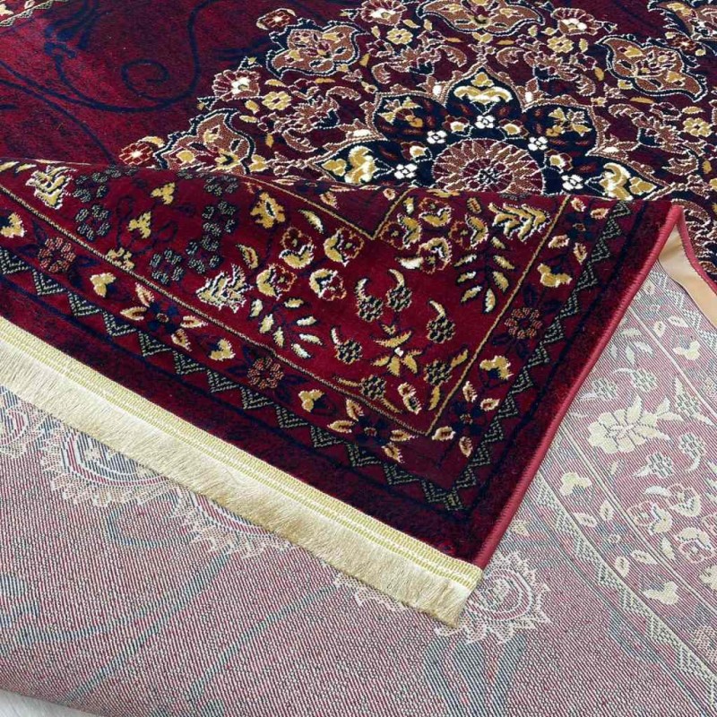 Turkish Bukhara carpet p0916 red size 100*200