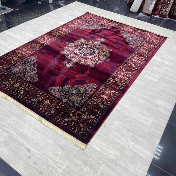 Turkish Bukhara carpet p0916 red size 100*200
