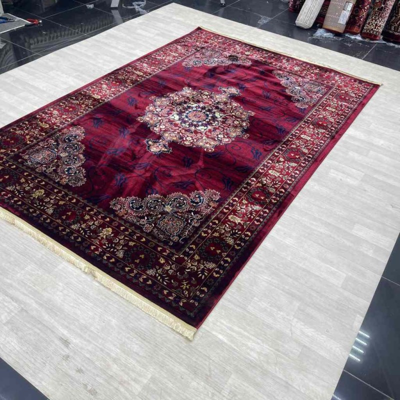 Turkish Bukhara carpet p0916 red size 100*200