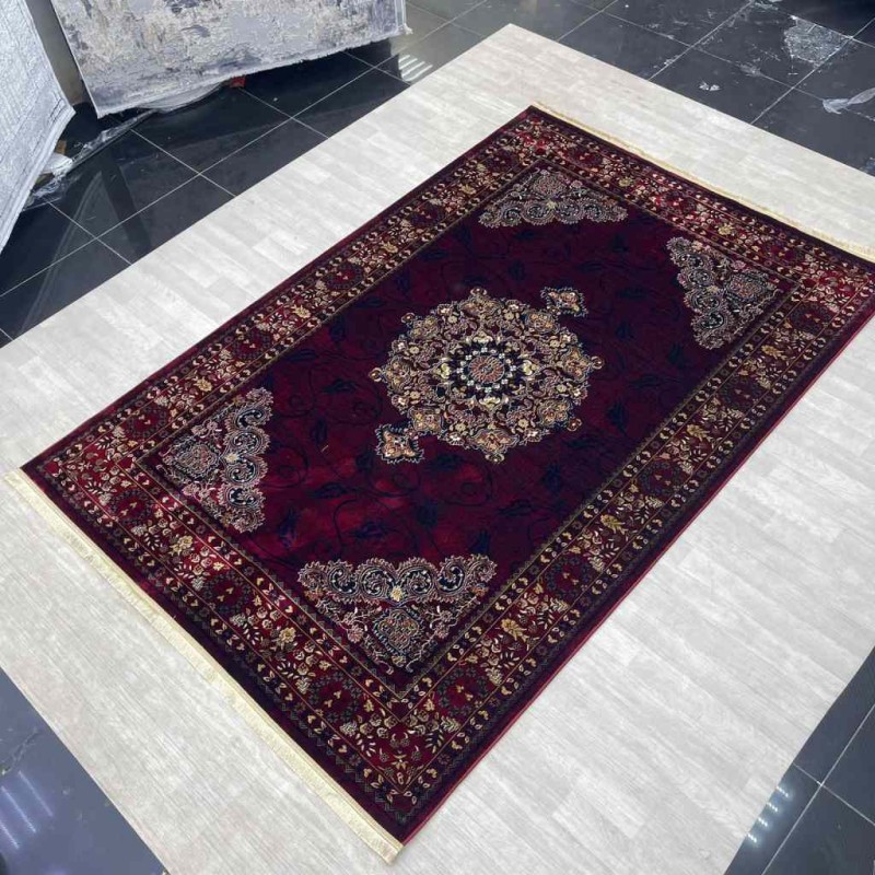 Turkish Bukhara carpet p0916 red size 100*200