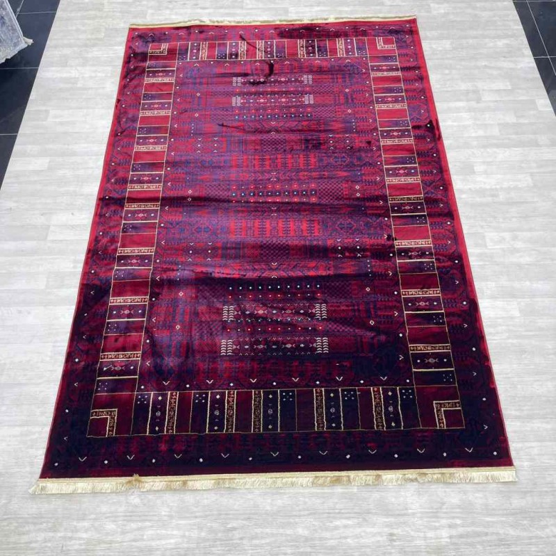 سجاد بخارى تركي p1056 احمر مقاس 120*170