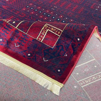 سجاد بخارى تركي p1056 احمر مقاس 120*170