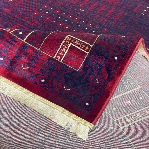 Turkish Bukhara carpet p1056 red size 80*150