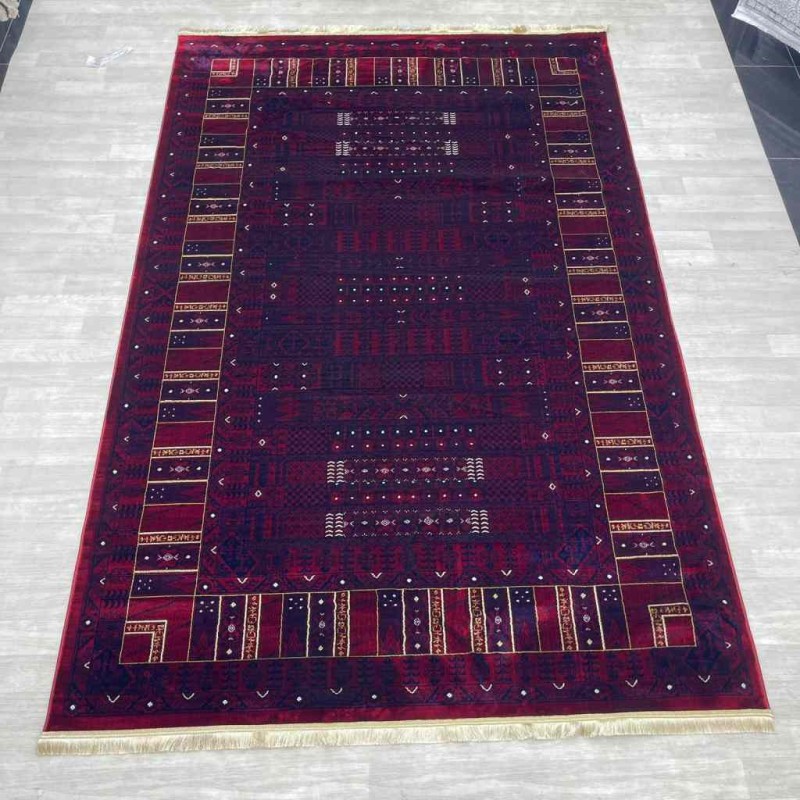 سجاد بخارى تركي p1056 احمر مقاس 120*170