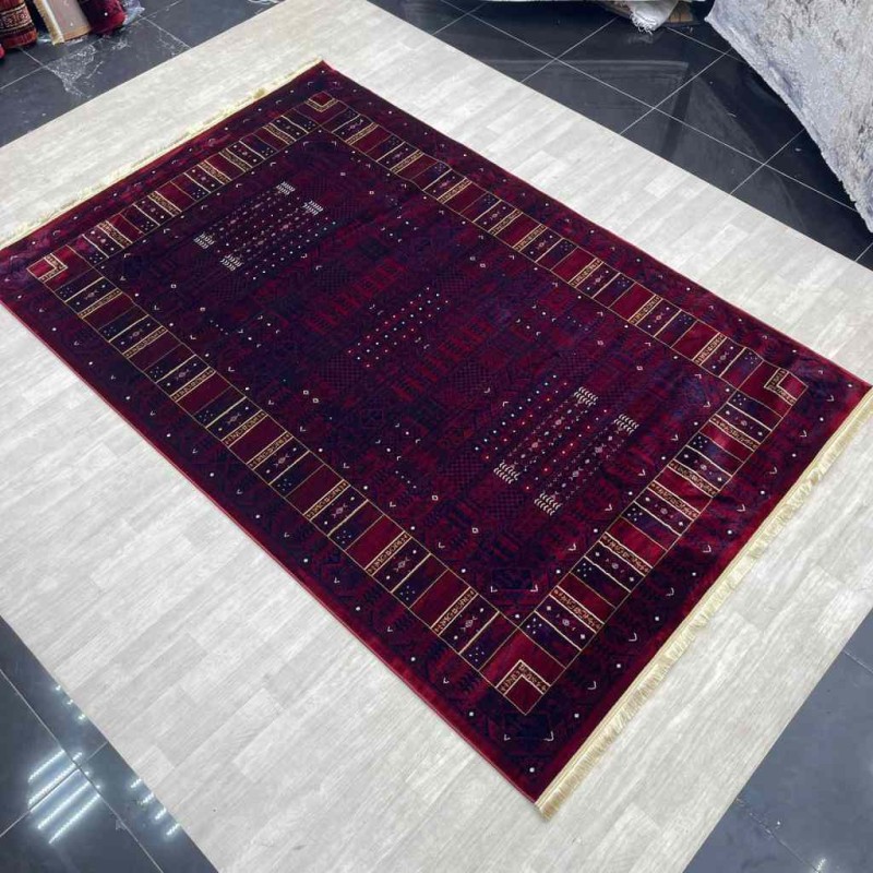 سجاد بخارى تركي p1056 احمر مقاس 120*170