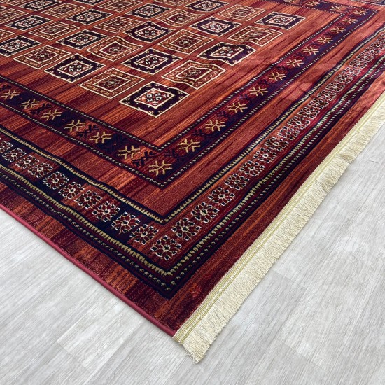 Turkish Bukhara carpet p1140 red size 100*200