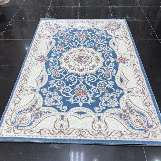 Turkish Carpet Diamant Cashmere S021A blue