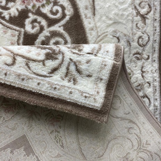 Turkish Carpet Diamant Cashmere S021A Dark beige