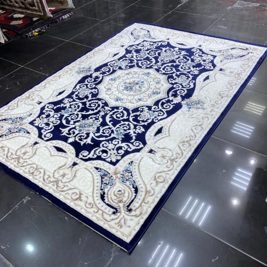 Turkish Carpet Diamant Cashmere S021A navy