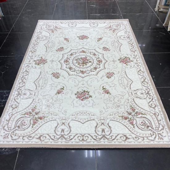 Turkish Carpet Diamant Cashmere S021A white