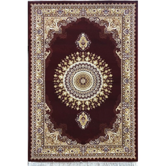 Turkish carpet diamond red burgundy