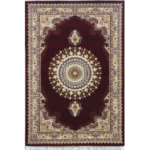 Turkish carpet diamond red burgundy