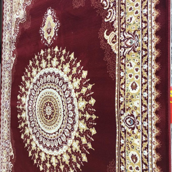 Turkish carpet diamond red burgundy