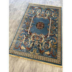 سجاد تركي كشمير نقش ايراني سماوي مقاس 250*350