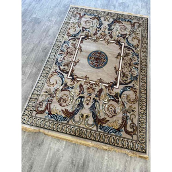 Turkish Kashmir carpet Iranian pattern beige size 250*350
