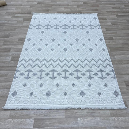 Turkish burlap carpet 10429 gray color size 120*300