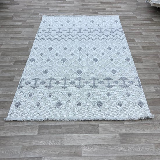 Turkish burlap carpet 10429B gray color size 300*400