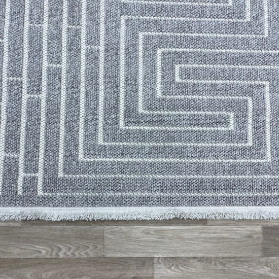 Turkish burlap carpet 11202A beige color size 250*350