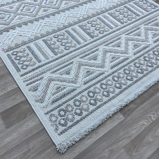 Turkish burlap carpet 10439C cream color size 300*400