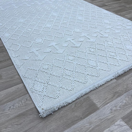 Turkish burlap carpet 10429B cream color size 300*400