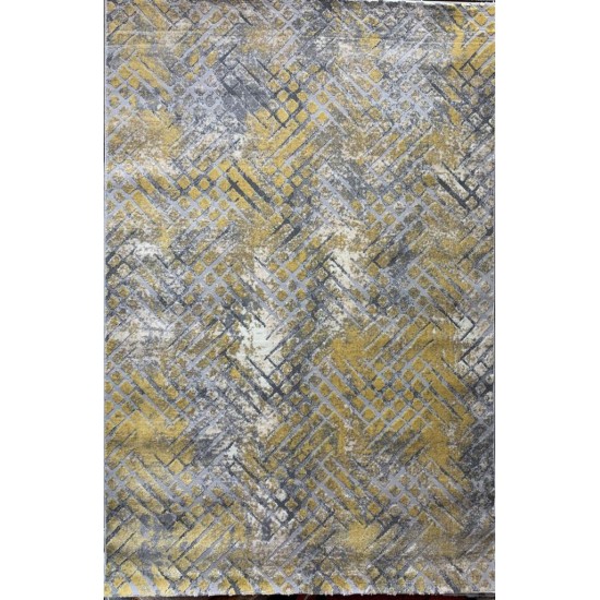 Turkish carpet aqua-147 grey golden