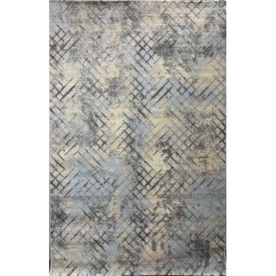 Turkish carpet aqua-147 grey lblue
