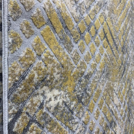 Turkish carpet aqua-147 grey golden