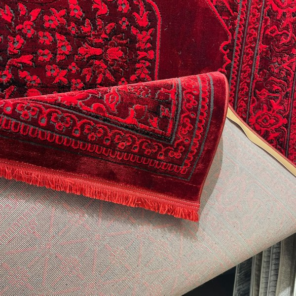Turkish Bukhara HERAT Afghani Rug P1539 Dark Red Size 100*400