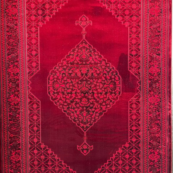 Turkish Bukhara HERAT Afghani Rug P1539 Dark Red Size 100*400