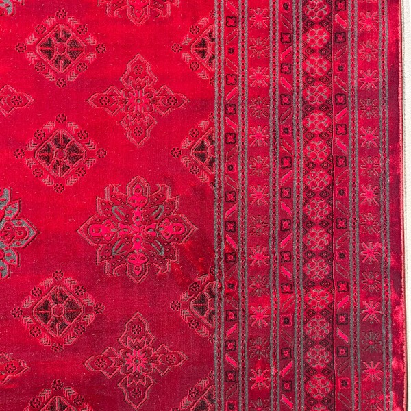 Turkish Bukhara HERAT Afghani Rug P1456 Dark Red Size 150*220