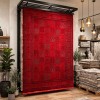 Turkish Bukhara HERAT Afghani Rug P1454 Dark Red Size 100*300
