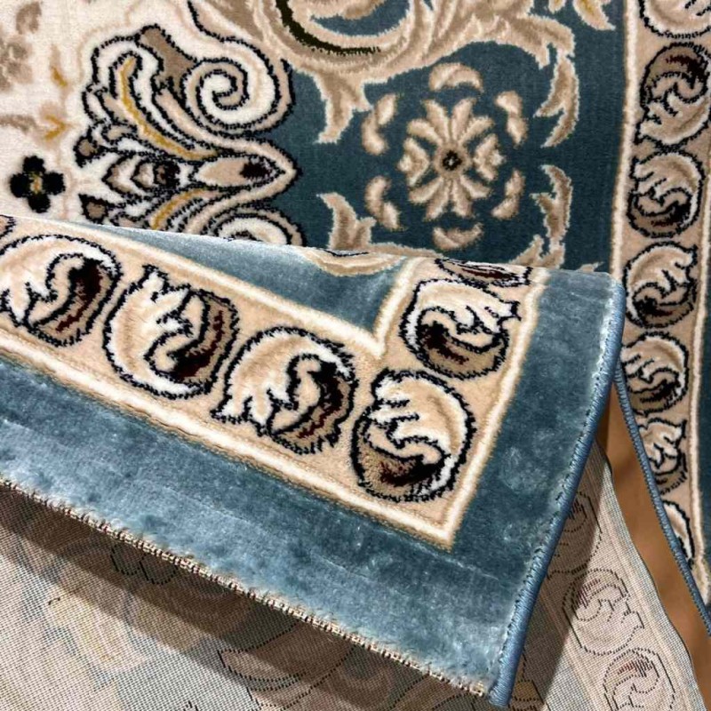 Turkish carpet Majesta p1445 sky blue size 200*300
